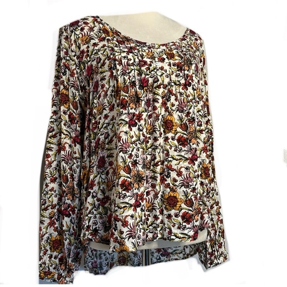 Jane and Delancey Tops - Jane and Delancey Large Floral Print Long Sleeve Blouse Size large